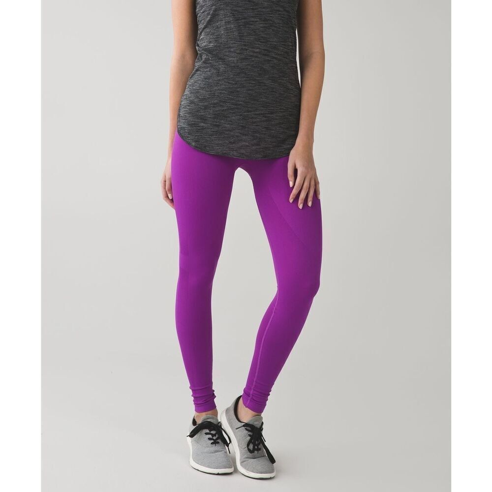 Lululemon Zone In Tight Compression Leggings Tender Violet 4 - Picture 2 of 11